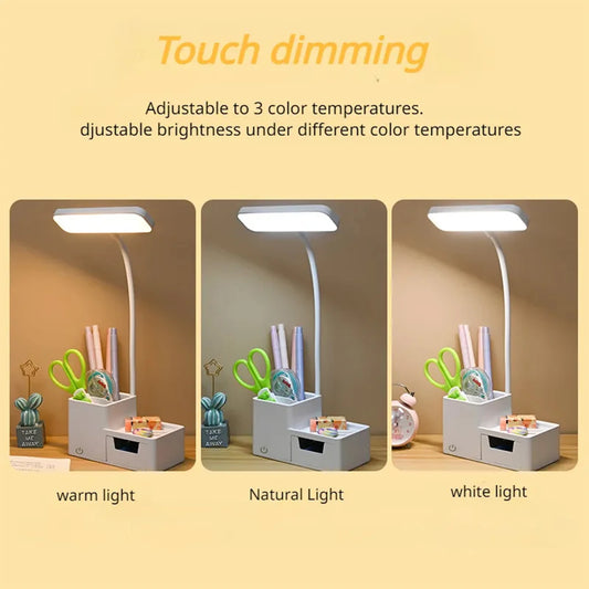Touch LED Desk Lamp – Dimmable & Foldable