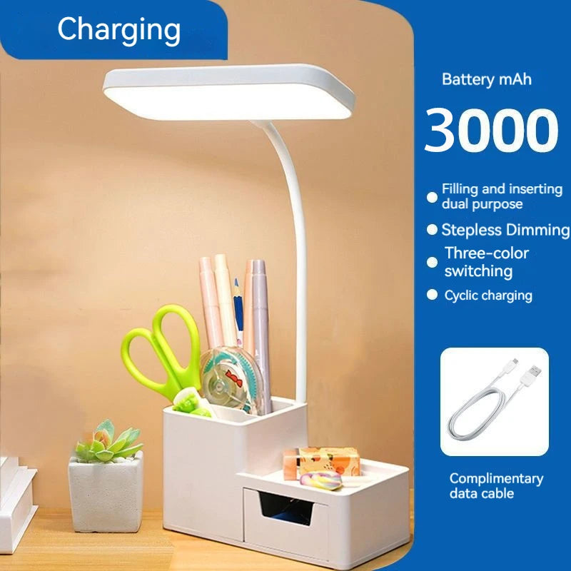 Touch LED Desk Lamp – Dimmable & Foldable