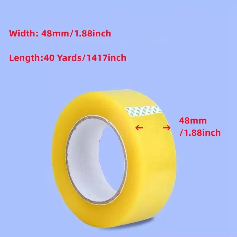 Heavy Duty Clear Packing Tape – 5 Rolls (48mm × 36m)
